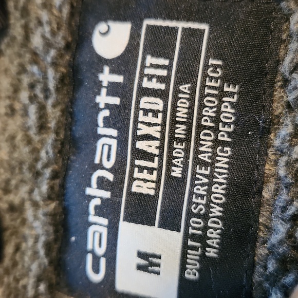 Carhartt Men's Tan and Black Checkered Shirt Jacket - Picture 2 of 5